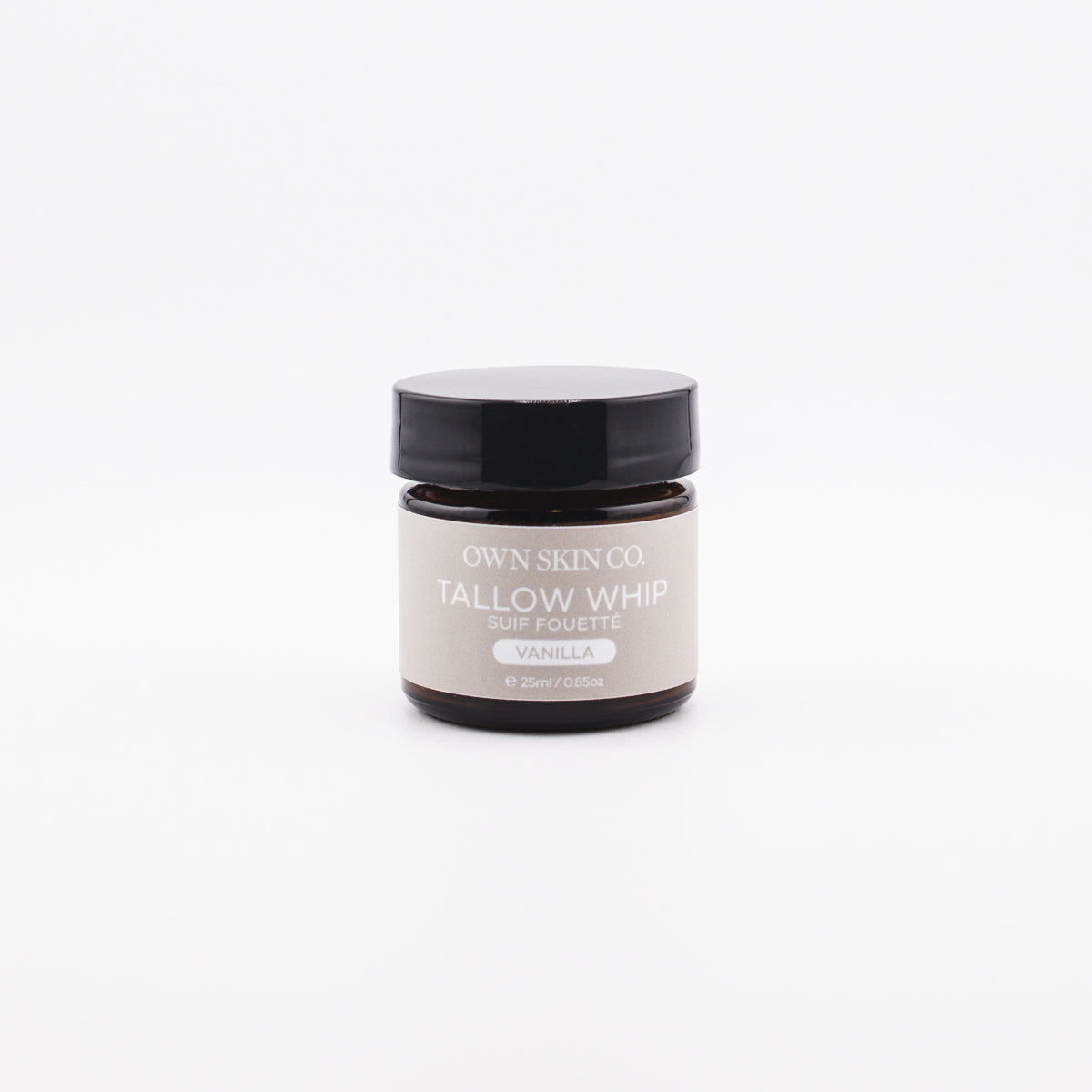 Vanilla whipped tallow moisturizer made in Canada