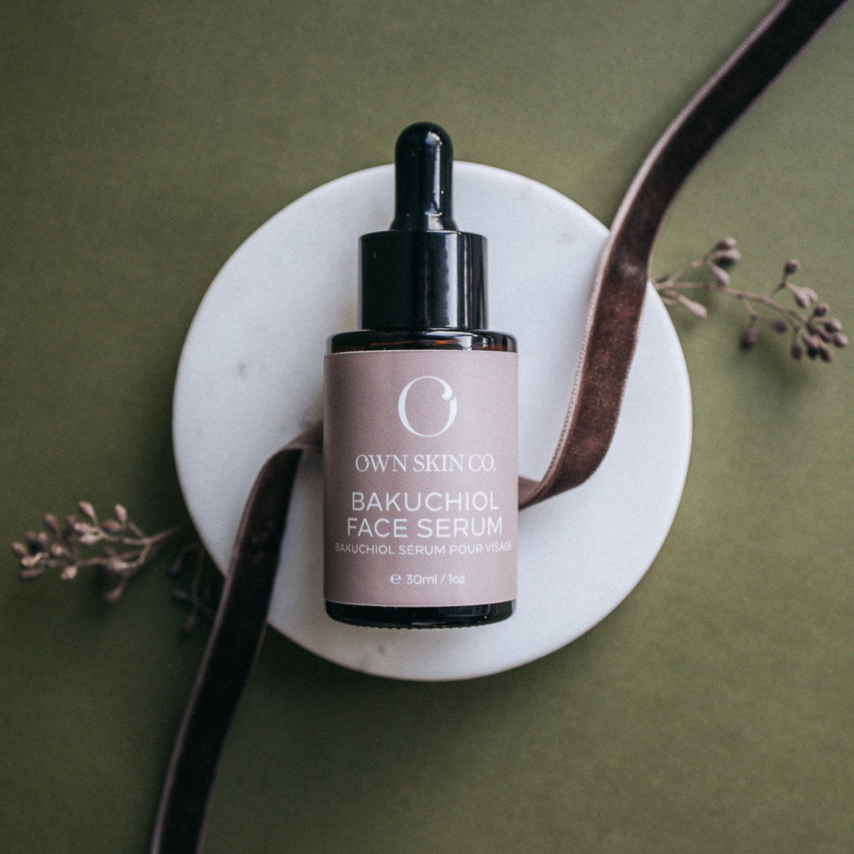 Bakuchiol Green Retinol Face Serum Made In Canada