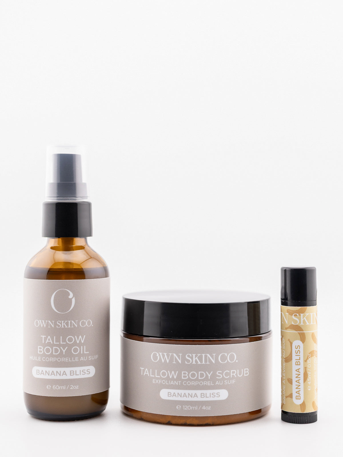 Tropical Banana Bliss Beef Tallow Skincare Set