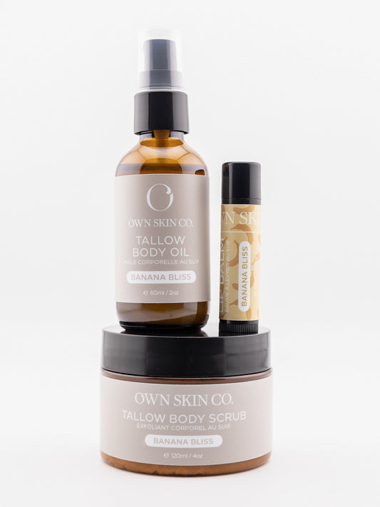 Banana Flavoured natural skincare with banana fruit extract