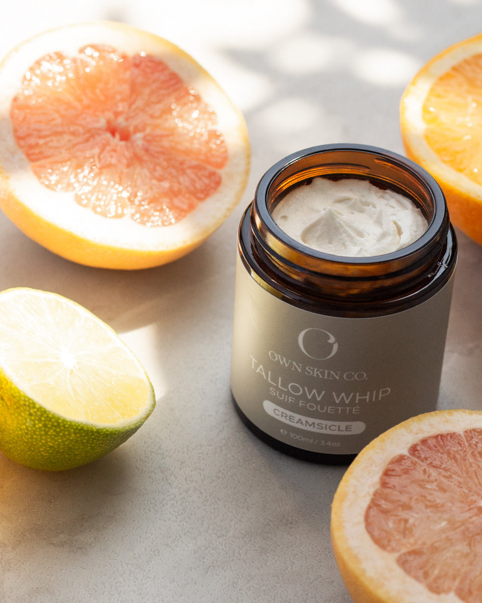 Citrus Creamsicle Tallow Whip Skin Care Body Moisturizer