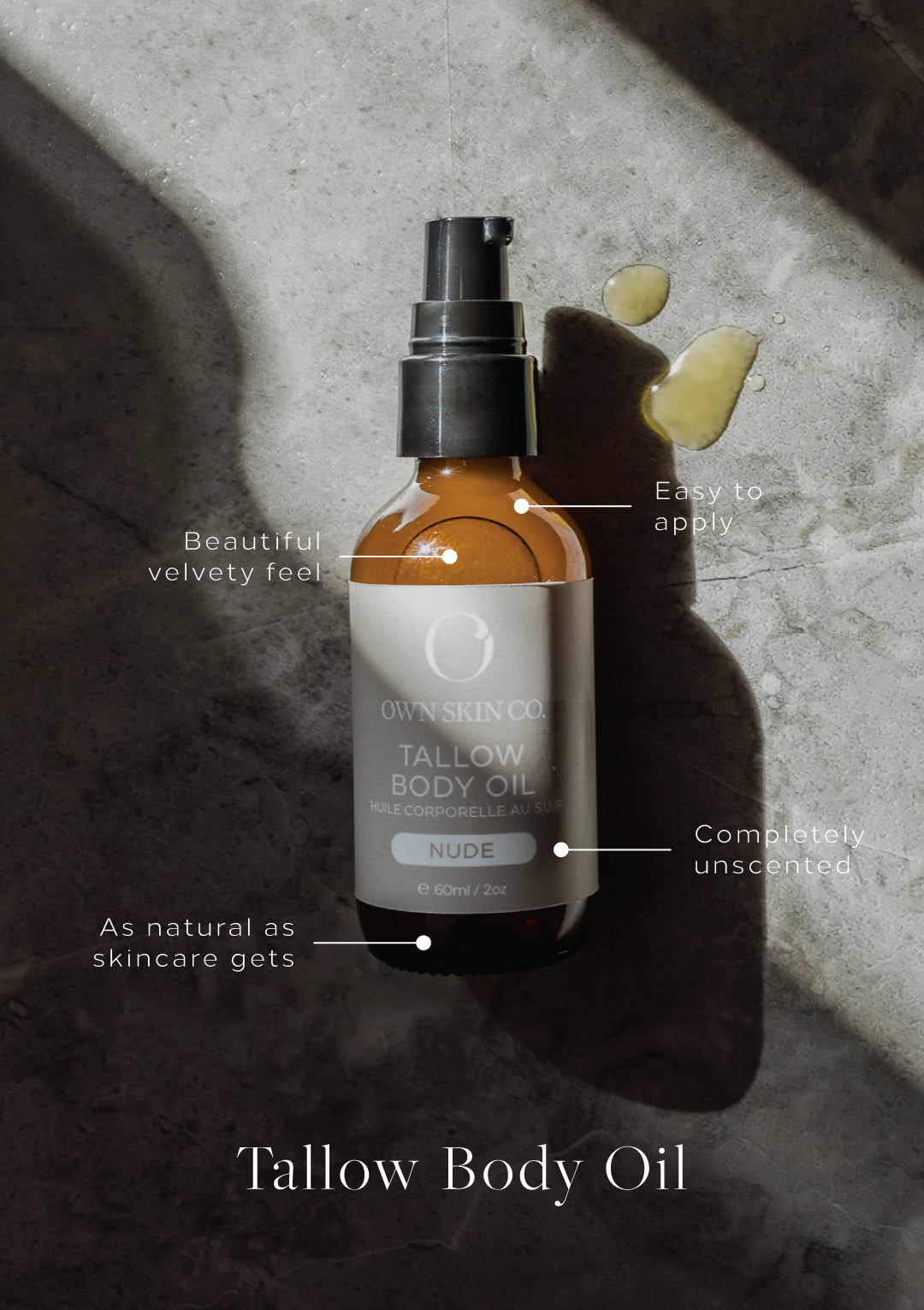 Canadian Tallow Body Oil Moisturizer