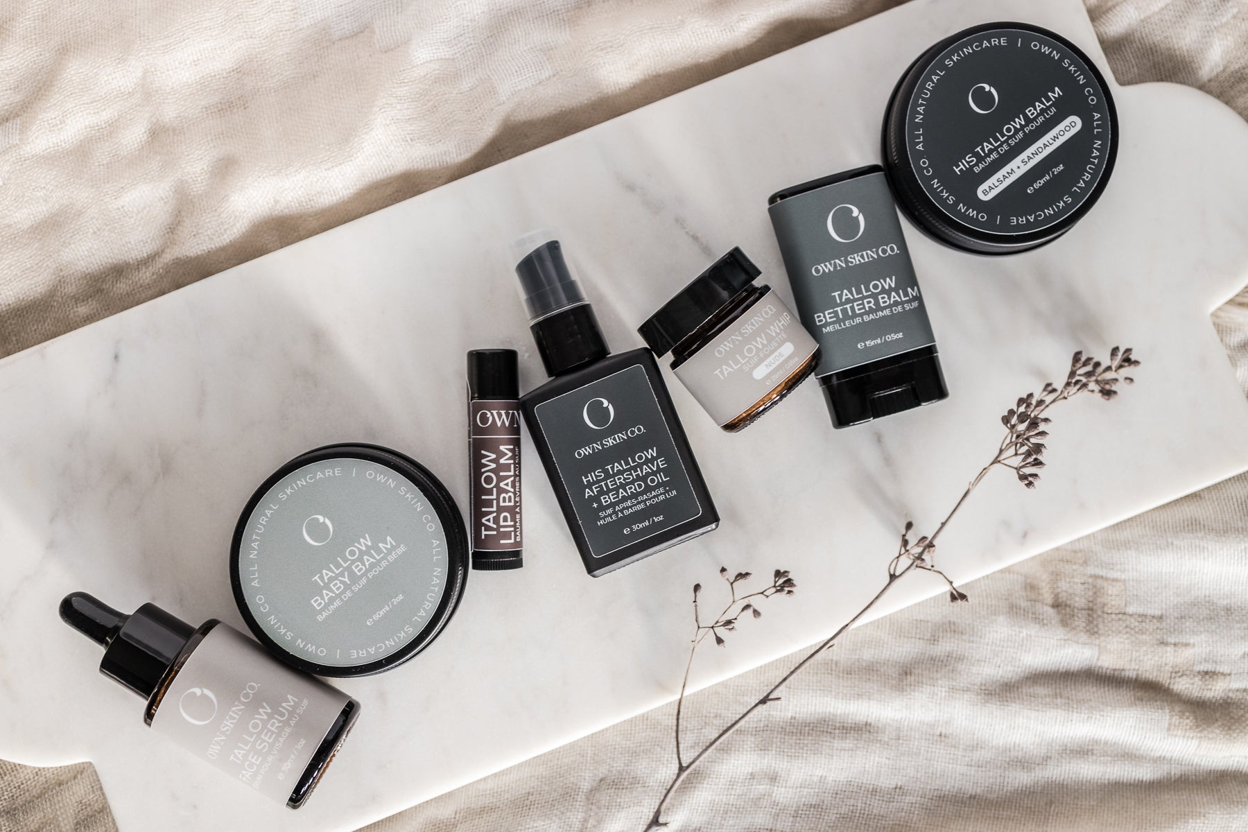 Beef Tallow For Skin, Tallow skincare lineup