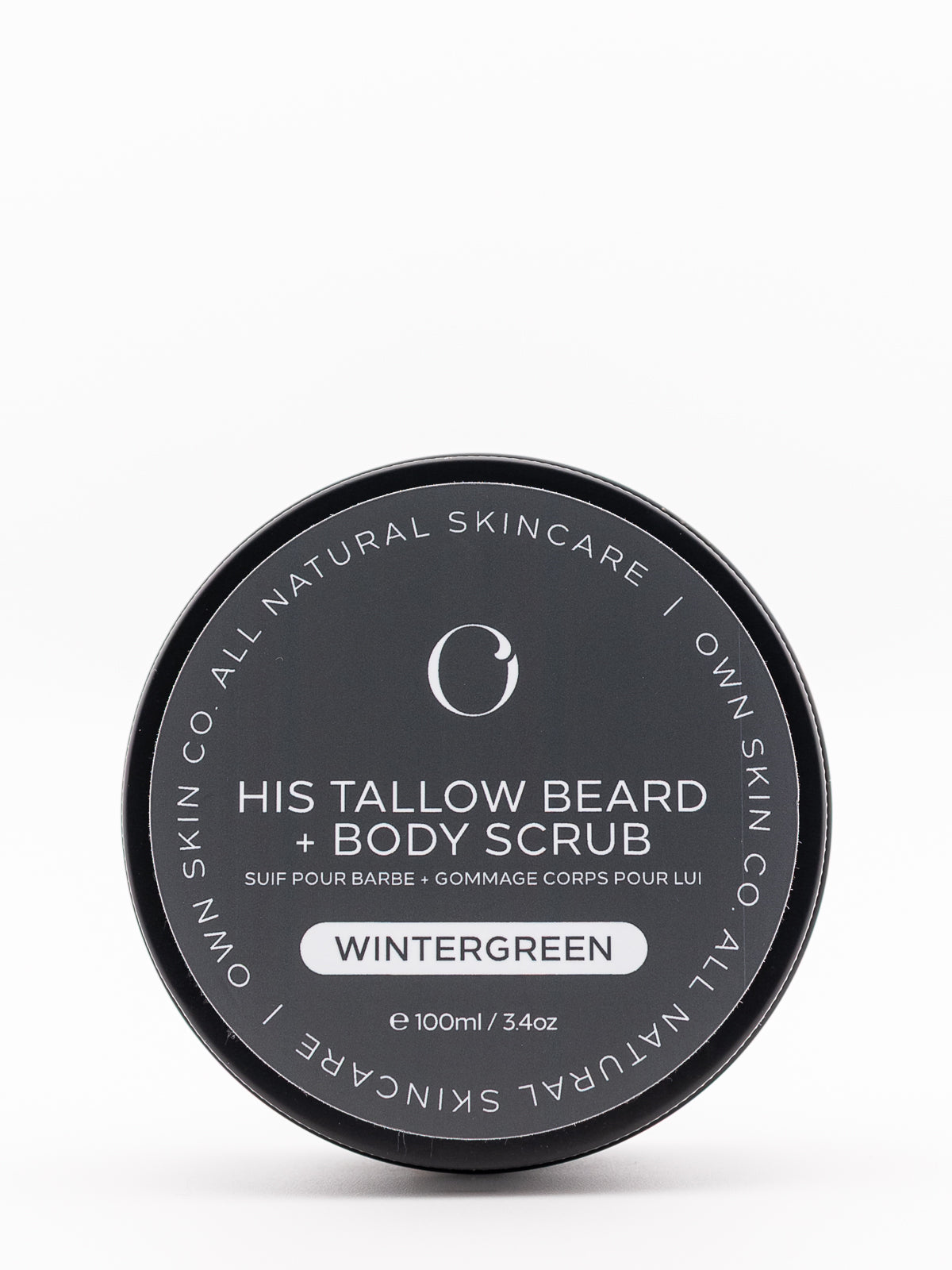 Men's Beef Tallow Beard And Body Scrub Wintergreen