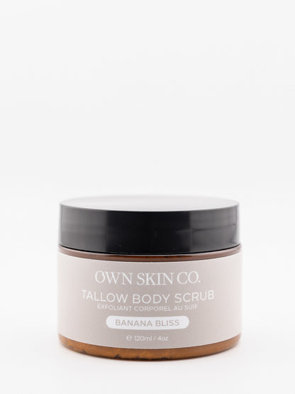 Banana Bliss Body Scrub with Beef Tallow
