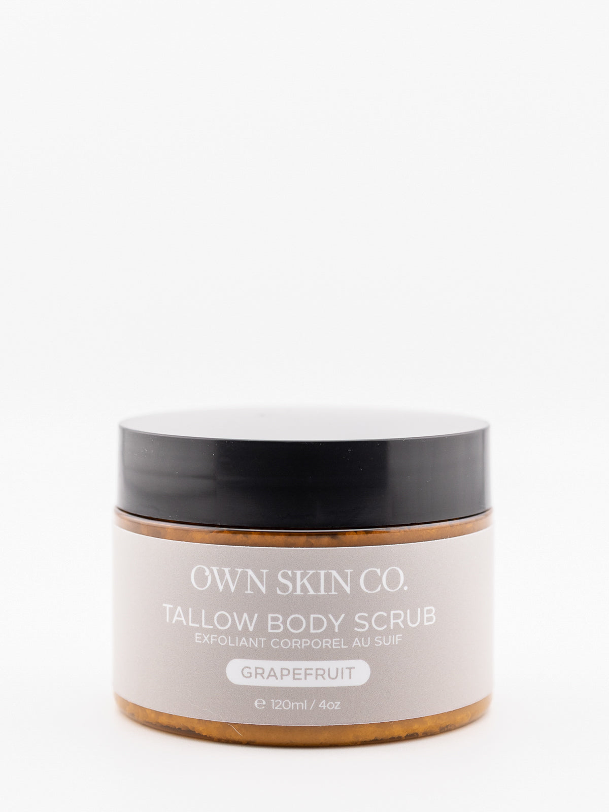 Grapefruit Beef Tallow Body and Face Scrub made in Canada