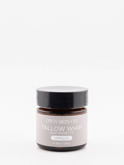 Vanilla whipped beef tallow face moisturizer
