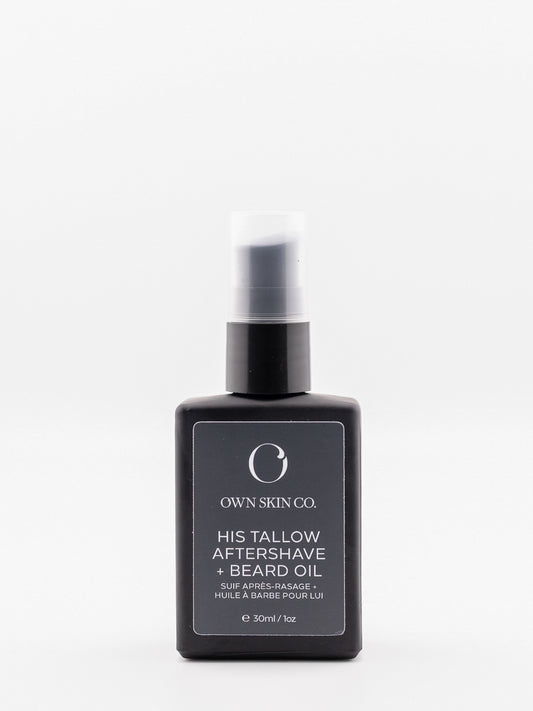 Men's Natural Beef Tallow Beard oil and aftershave oil,