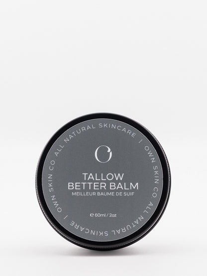 Herbal infused beef tallow balm made in canada