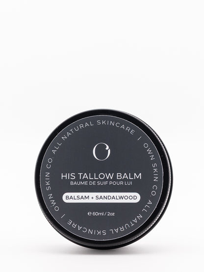 Sandalwood and Balsam Men's Beef Tallow Balm for skin and hair