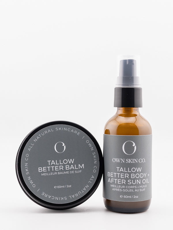 After Sun and Eczema Beef Tallow Body Lotion and Oil
