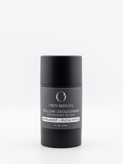 Bergamot Eucalyptus Natural Beef Tallow Deodorant Made In Canada 70g