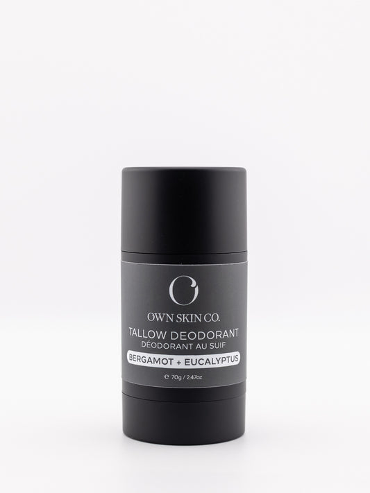 Bergamot Eucalyptus Natural Beef Tallow Deodorant Made In Canada 70g