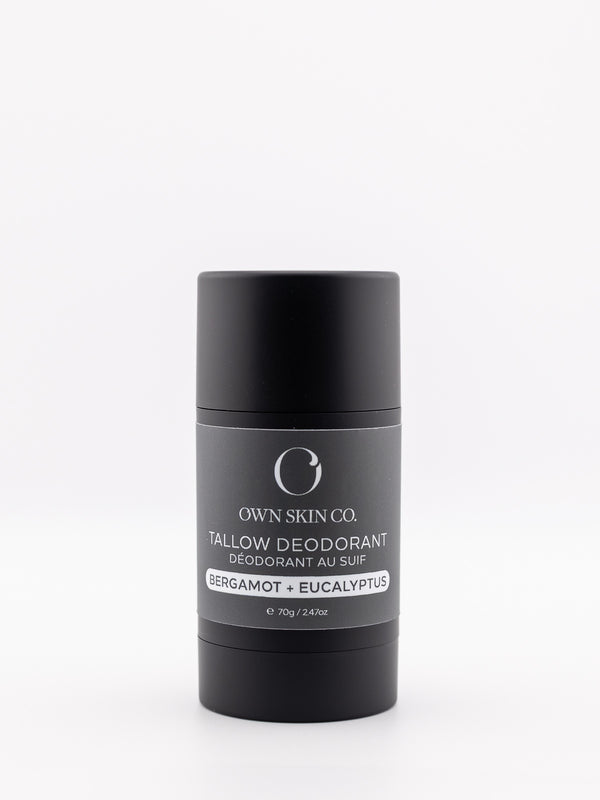 Bergamot Eucalyptus Natural Beef Tallow Deodorant Made In Canada 70g