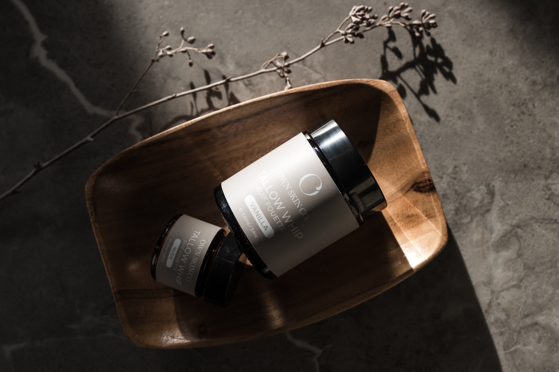 Whipped Tallow Skincare Jar 100ml and 25ml