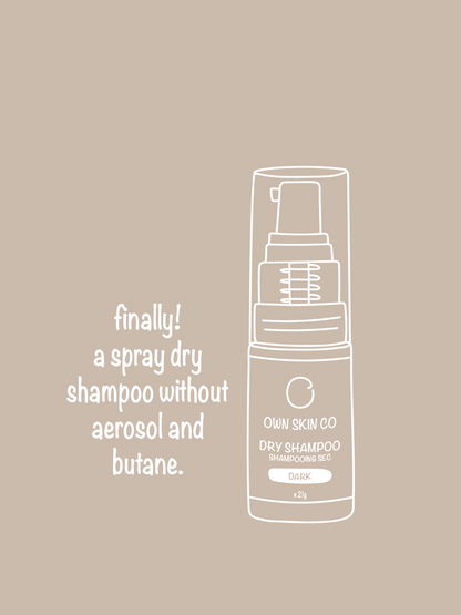 Moving Cartoon Natural Dry Shampoo powder container spraying toxin-free powder volumizing dry shampoo