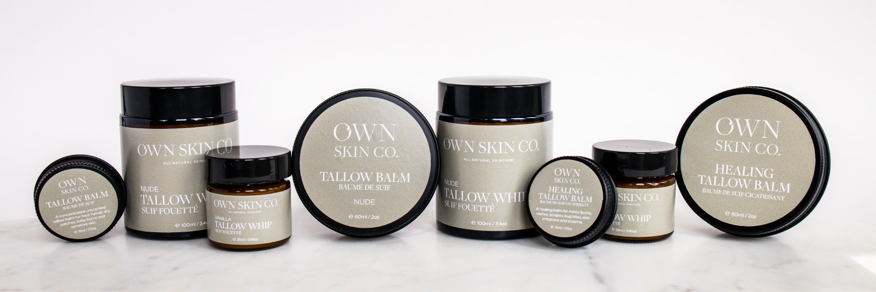 OWN SKIN CO Canadian Tallow Skincare and Moisturizers