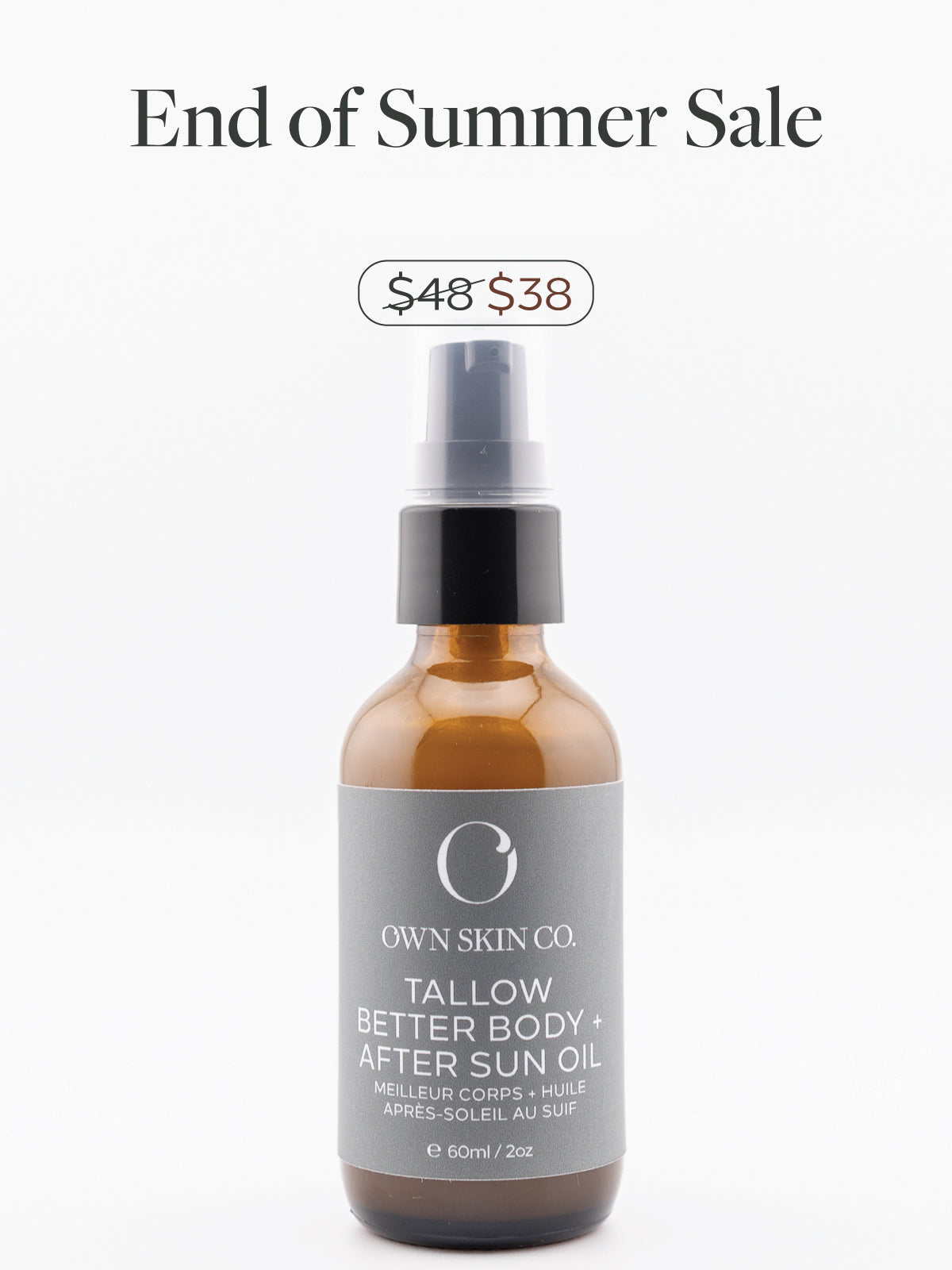 Tallow Better Body + After Sun Oil